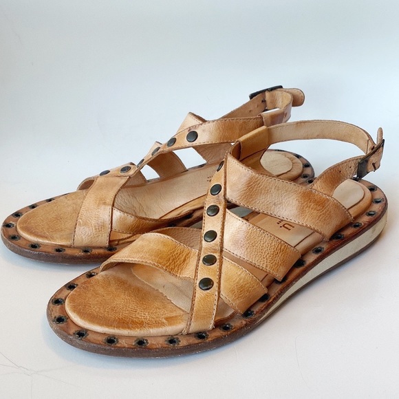BEDSTU Shoes Bedstu Leather Studded Sandals Poshmark